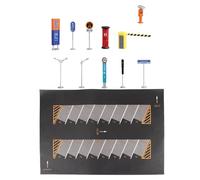 Perfeclan 1:64 Large Parking Lot Mat Desktop Play Mat Diecast Car Garage Simulation Scene Decoration Diorama Miniature Car Model Show, Style F