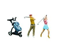 Perfeclan 1/64 People Figures Set Diorama Scenery Collections Man Woman Golfer Layout Train Railway Resin Figurines Miniature Scenes