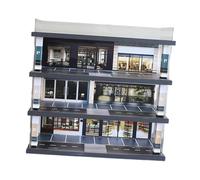 Perfeclan 1/64 Scale Model Car Display Case Toy Car Storage Box Street Diorama, Dustproof, Collectible Gift, Decoration