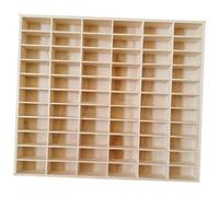 Perfeclan 1/64 Scale Model Car Storage Display Case Organizer Space Saving Practical Figures Display Cabinet for Doll Glasses Home, without lid