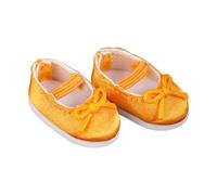 Perfeclan 1 Pair 1/12 Doll Shoes Ballet Shoes Wear Dress up Soft DIY Supplies Girl Gifts Doll Accessories for 1/12 BJD Dolls Costume, Orange