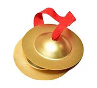 perfeclan 1 Pair, Hand Cymbals, Musical Instrument for Children Adults Professional, Percussion Instrument Finger Cymbals for Party, Small