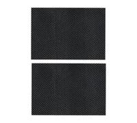 Perfeclan 1 Pair Pilates Non Slip Mat Gripper Pad Pilates Cuttable Carpet Underlay Grid Pattern, PVC Rug Gripper Liner Shelf Liner Drawer Liner for Body Building Yoga Bathroom Home Office, 60cmx50cm
