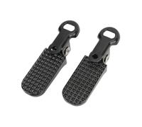 Perfeclan 1 Pair Rear Pedals Foot Plates Pedals Premium Aluminum Alloy Nonslip Practical Foldable Lightweight Foot Pegs