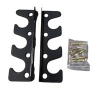 Perfeclan 1 Pair Wall Mounted Barbell Rack, Accessory, Sturdy Easy Installation, Heavy Duty for Home Gym, Barbell Storage Holder, Black