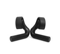 perfeclan 1 Piece Fitness Grip Handle Gym Attachment Lifting Handle Workout Accessory With Secure Traction And Curved Profile suitable for deadlifts rows, Black, 45-Degree Angle