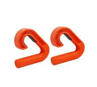perfeclan 1 Piece Fitness Grip Handle Gym Attachment Lifting Handle Workout Accessory With Secure Traction And Curved Profile suitable for deadlifts rows, Orange, 90-Degree Angle
