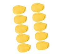 Perfeclan 10 Pieces Golf Iron Covers Protector Training Equipment Wear Resistant Wrap Golf Club Cover for Club Studio Travel Course, yellow