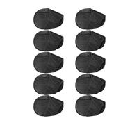 Perfeclan 10 Pieces Golf Iron Covers Protector Training Equipment Wear Resistant Wrap Golf Club Cover for Club Studio Travel Course, black