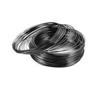 Perfeclan 100x Loop Wire Bracelets Jewelry Wires Multifunctional Supplies Decor Modern Memory Wire Bracelets for DIY Crafting Project, Black
