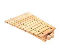 Perfeclan 13 Note Wood Xylophone with mallet, Percussion Instrument Wood Hand Percussion Hand Knock Piano Toy Montessori for Outside