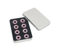 Perfeclan 16 Pieces Four Wheeled Roller Skate Bearings 608RS-9 Functional High Speed Replace for Skateboarding Accessories Ice Skating, Pink