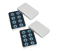 Perfeclan 16Pcs Skateboard Bearings High Speed Steel Sturdy Functional Spares Replace Universal for Sports Roller Skating Accessories, Blue