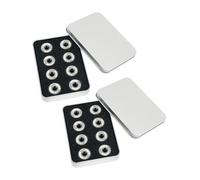 Perfeclan 16Pcs Skateboard Bearings High Speed Steel Sturdy Functional Spares Replace Universal for Sports Roller Skating Accessories, White