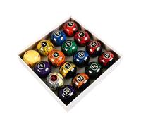 Perfeclan 16x Pool Table Balls Billiard Balls Billiards Supplies Professional Set Snooker Balls for Playroom Tournament Recreation Game