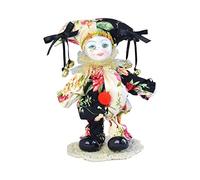 Perfeclan 18cm Funny Harlequin Doll,Porcelain Figure Artware Valentine Gift,Clown Doll Model for Halloween Decoration