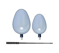Perfeclan 2 Fishing Lure Feeder Spoons and Telescopic Rod for Outdoor Use, with White