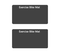 Perfeclan 2 Pieces Anti Pad Exercise Bike Mat Set Rower Machine Pad Fitness Equipment Base Noise Reduction Rubber Cloth Build Suitable for Home Gym Floors Training Rooms