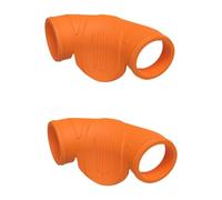 Perfeclan 2 Pieces Baseball Thumb Guard ting Grip for All Levels Lower Sting Silicone Finger Guard Protection Accessory, Orange
