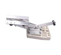 Perfeclan 2 Strokes Outboard Motor Bracket Aluminum Bracket Accessory for Boat up to 20HP, White Base