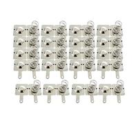 Perfeclan 20 Pair Battery Conversion AA Battery Springs Multi functional Easy to Install Spring Contacts Metal Contacts Plates for Toys