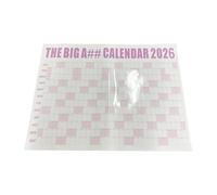 perfeclan 2026 Wall Calendar Full Year Calendar Decorative 12 Months Yearly Planner for Business Spring Festival Study Groups Dorm Gym, Pink