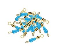 Perfeclan 20x Fishing Swivels Line Clips Portable Fishing Tackles Hook Line Connectors Micro Swivel Hooks for Ice Freshwater Saltwater, 14mm