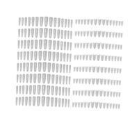 perfeclan 240Pcs Nail Tips Nail Forms Styling Art Design for Women Professional DIY Clear High Strength, Oval