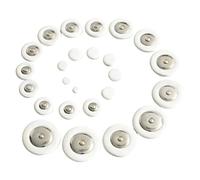perfeclan 25x Alto Sax Pads Set Accessory Multi Size Instrument Parts Portable Lightweight Durability Alto Saxophone Pads Replace, White
