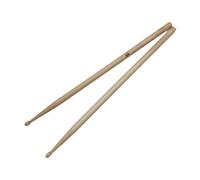 perfeclan 2Pcs Drum Sticks Comfortable Classic Non Slip Lightweight Wood Tip Drumsticks Set for Musical Instrument Practice Beginners, 5A Wood Color