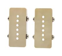 perfeclan 2Pcs Guitar Pickup Cover 50mm/52mm Pole Spacing Parts Accessories Glossy Surface Sturdy 12 Holes DIY Humbucker Pickup Cover, bronze