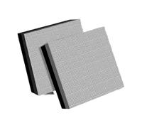 Perfeclan 2Pcs Weight Lifting Drop Pads Floor Protection Reusable Deadlift Weight Cushion Silence Deadlift Pad for Home Fitness Barbell, Black Gray 50x50x4cm