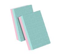 Perfeclan 2Pcs Weight Lifting Drop Pads Floor Protection Reusable Deadlift Weight Cushion Silence Deadlift Pad for Home Fitness Barbell, Green Pink 50x30x4cm