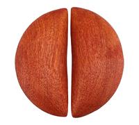 Perfeclan 2Pcs Wooden Divination Tool Cups Religion Gift Decorative Gift Props Portable Chinese Feng Shui Ornament for Taoist Supplies, 6.5cmx2.8cm