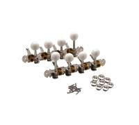 perfeclan 2x 4L 4R String Tuning Pegs Guitar Tuning Pegs Knobs Professional Tuning Keys Machine Heads for Classical Guitar Accessory, Silver