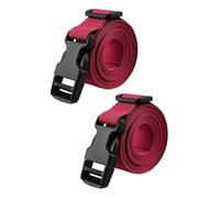 perfeclan 2X Golf Cart Bag Straps Lashing Straps Lightweight Travel Adjustable Replacement Nylon Tie Down Belts Fastener Belts, Red