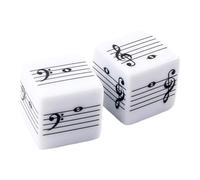 perfeclan 2x Music Staffs Dices for Kids, Learning,Five Line Staffs Music Note Dices Educational Toys for Composer Home Classroom