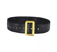 Perfeclan 2x PU Leather Santa Claus Belt Decorative Wide Elf Belt Xmas Belt Props Christmas Santa Belt Waist Belt for Dress Up Cosplay Stage Performance