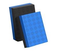 Perfeclan 2x Silence Weightlifting Crash Drop Pads,Floor Protection Deadlift Weight Mats Cushion for Barbell Training Workout Exercise, Black Blue 50x40x4cm