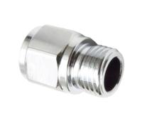 Perfeclan 3/8-24 Female to 9/16-18 Male Adapter Brass Underwater Equipment Accessory Compact Straight for Diving Gas Applications