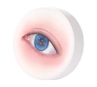 perfeclan 3 Pieces Lash Sponges for Practice Eyelash Extension Sponge, Multifunction Eye Shaped Practice Sponge for Dating, Beauty, blue