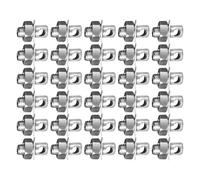 Perfeclan 30 Pieces Brake Cable Regulator Clamp Cable Anchor Bolt for Throttle Choke Cables,Fixing,with Nuts and Washers,for, 16MM