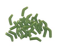 Perfeclan 30x Aligner Fishhook Sleeves, Carp Fishing Hook Kickers, Rubber, Fishing Terminal Tackles Hook Aligner for Saltwater, Green
