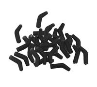 Perfeclan 30x Aligner Fishhook Sleeves, Carp Fishing Hook Kickers, Rubber, Fishing Terminal Tackles Hook Aligner for Saltwater, Black