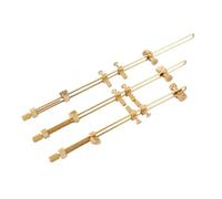 perfeclan 3Pcs Brass Violin Body Clamp Top and Back Repair Tools Violin Clamping Tool for Instrument Body Violinist Violist Cellist, Large