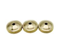 perfeclan 3x Alto and Tenor Valve Brass Instrument Parts Long Term Use Gold Brass Piston Practical Maintenance Premium, Bottom Caps