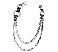 Perfeclan 3x Waist Chain Key Chain, with Wallet Chains for Trucker Gift Hip Trousers Goth