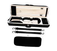 perfeclan 4/4 Violin Case with Hygrometer, Oxford Cloth Professional Violin Storage Box Carrying Bag for Beginner Enthusiasts Players