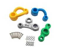 Perfeclan 4Pcs Climbing Grip Kits Climber Attachments Rock Climbing Holds for Outdoor Indoor, B