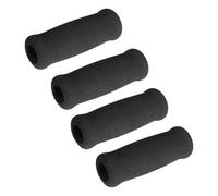 perfeclan 4Pcs Handle Grips Hand Grip for Seniors Anti Slip Foam Tubing Grips for Gardening Tools Fitness, Black, 2.2cmx3.5cmx11.5cm